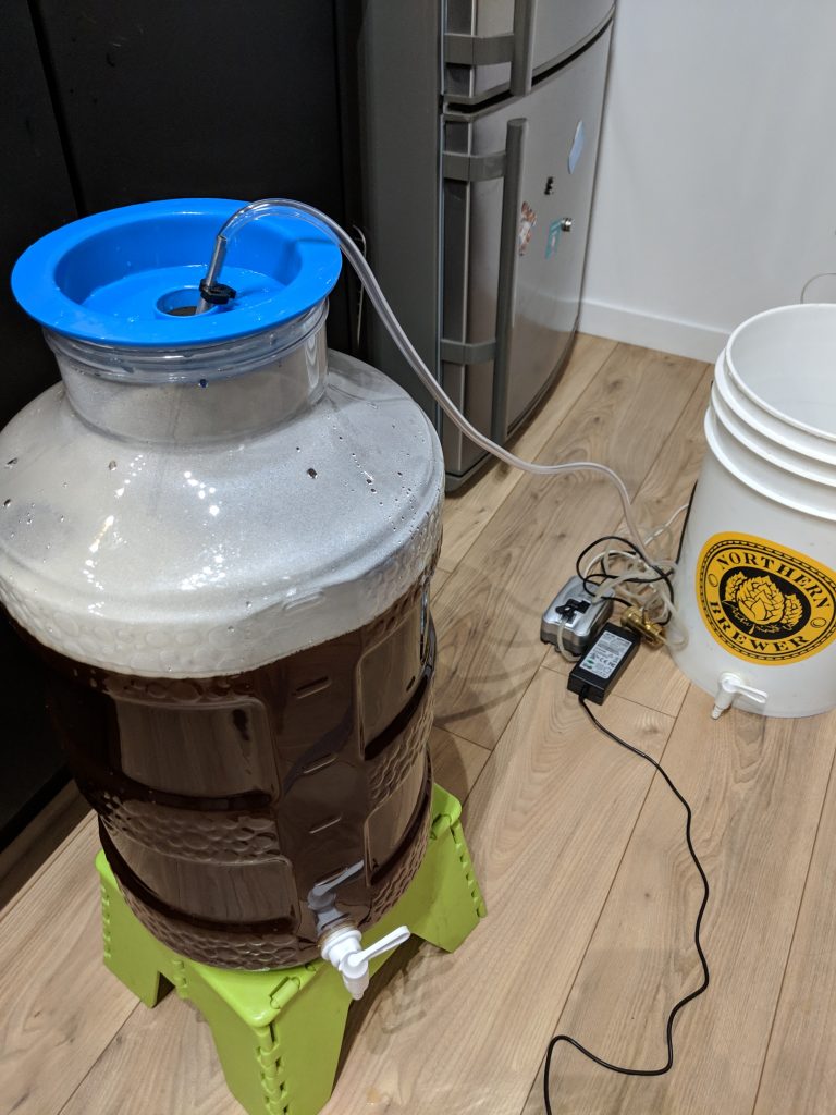 Oxygénation du moût avant fermentation.